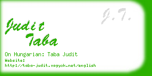 judit taba business card